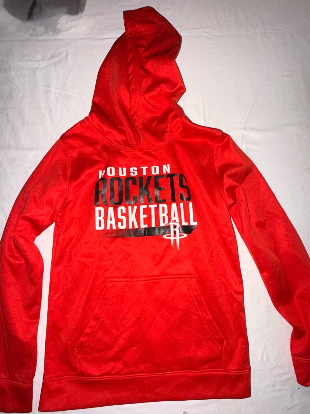 NBA Houston Rockets Boys Youth Pullover Hoodie Red Size L 12/14 NWT